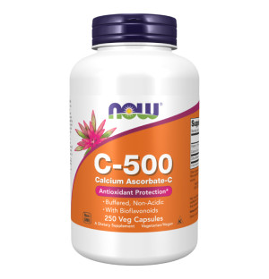 NOW Foods Vitamin C-500 Calcium-Ascorbat-C 250 kaps. Vege