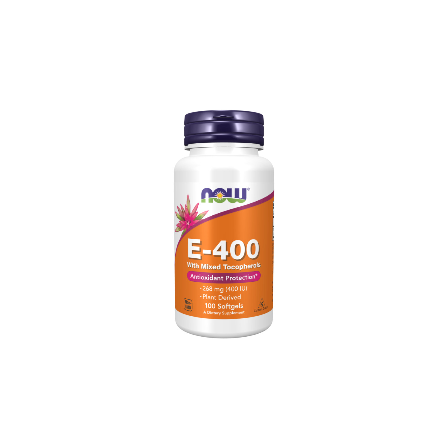 NOW Foods Vitamin E-400 Natürliche Tocopherol Mischung 100 kaps. Softgels