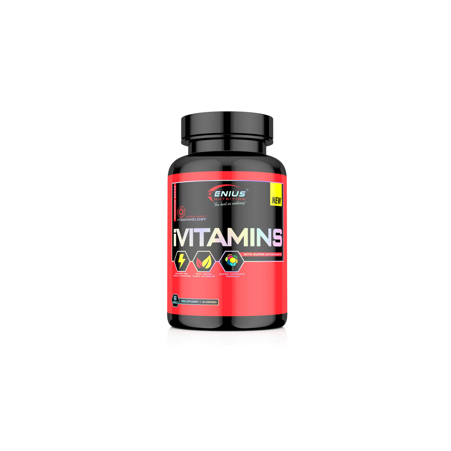 Genius Nutrition iVitamins 60 caps.