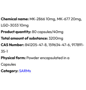 Detailed information Powerock Pharma MASS XXL 40mg 80 caps.