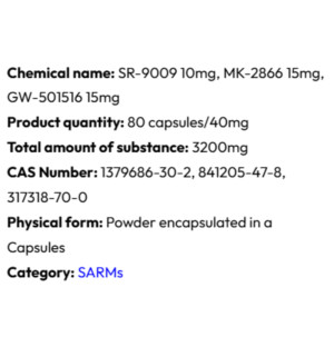 Detailed information Powerock Pharma PERFORMANCE 40mg 80 caps.