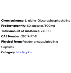 Ausführliche Informationen Powerock Pharma ALPHA GPC 300mg 80 kaps.