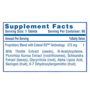 Product composition Hi-Tech Pharma Liver RX 90 tabs.