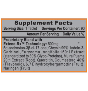 Product composition Hi-Tech Pharma Estrogenex 2nd Generation 90 tabs.