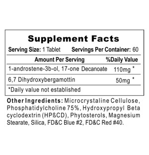 Product composition Hi-Tech Pharma 1-Testosterone 60 tabs.