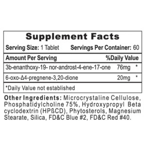 Product composition Hi-Tech Pharma Trenabol 60 tabs.