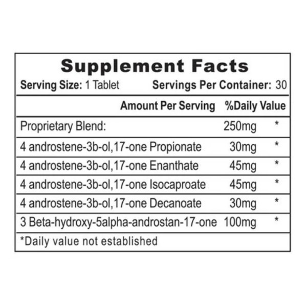 Skład produktu Hi-Tech Pharma Sustanon 250 30 tabl.