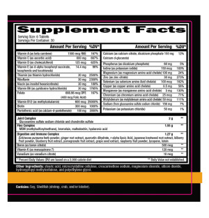 Product composition Controlled Orange Triad 180 tabs.