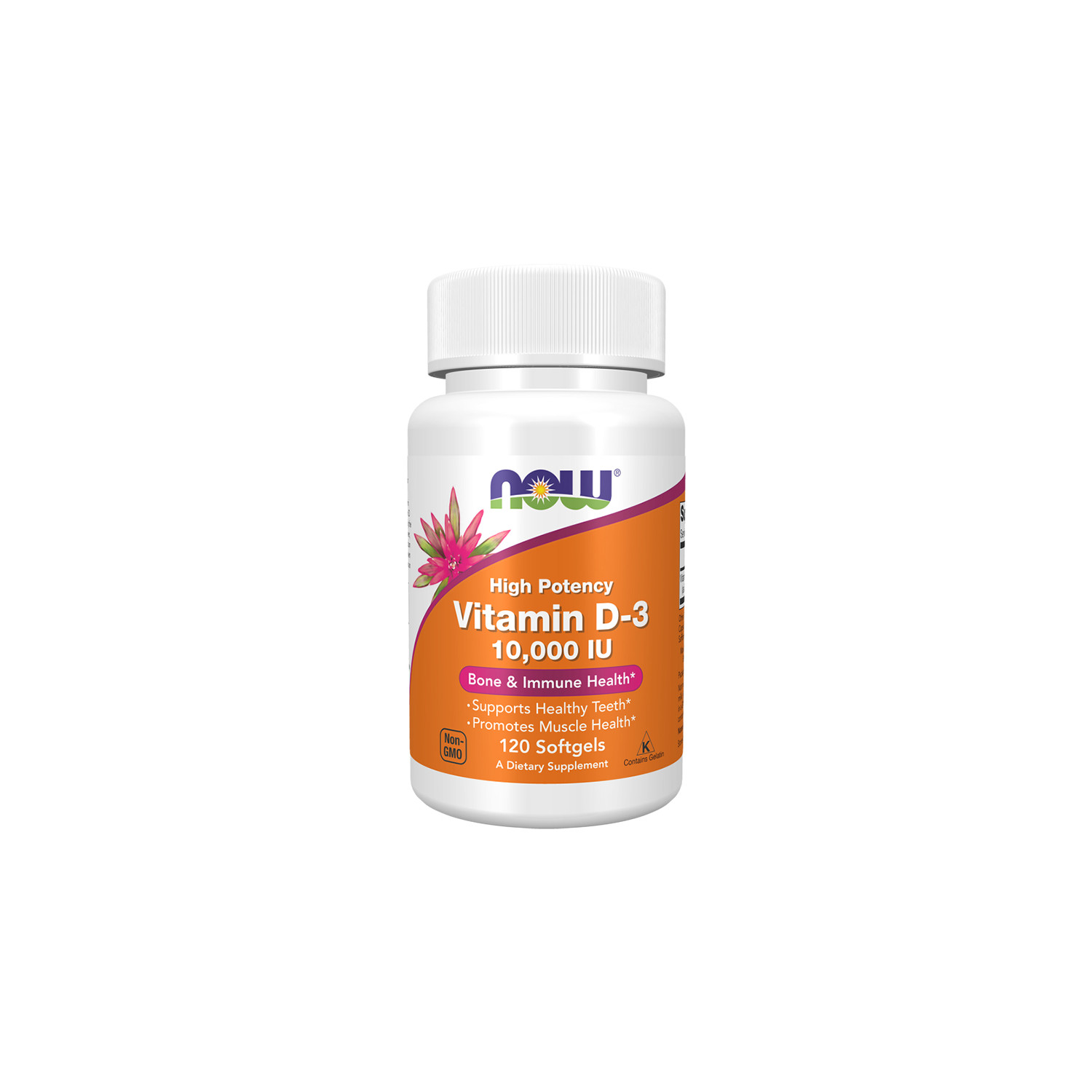 NOW Foods Witamin D-3 10,000 IU 120 caps. Softgels