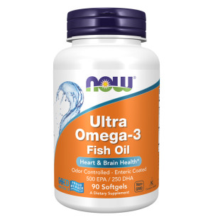 NOW Foods Ultra Omega-3 500EPA/250DHA 90 caps. Sotfgels