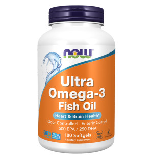 NOW Foods Ultra Omega-3 500EPA/250DHA 180 caps. Sotfgels