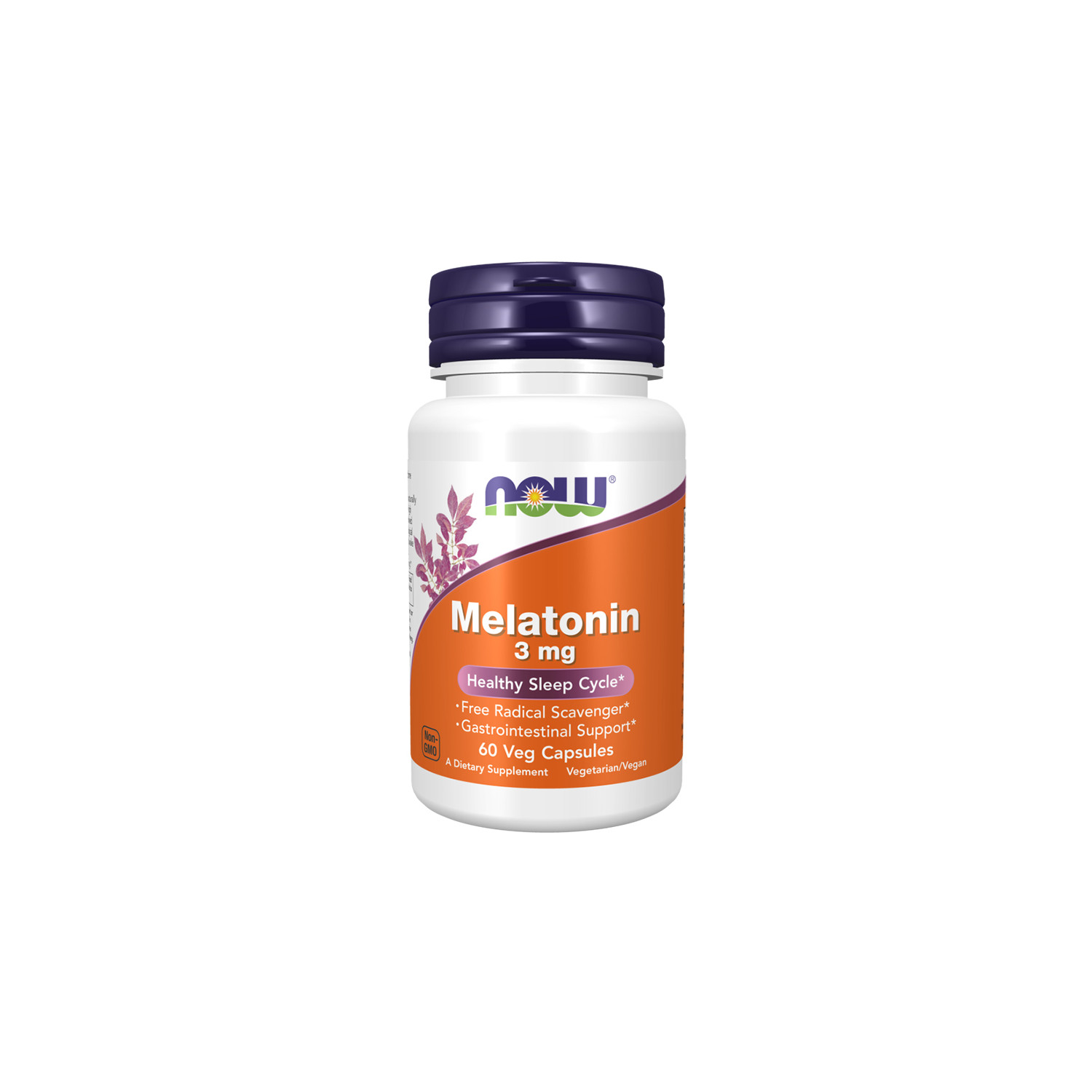 NOW Foods Melatonin 3mg 60 kaps. Vege