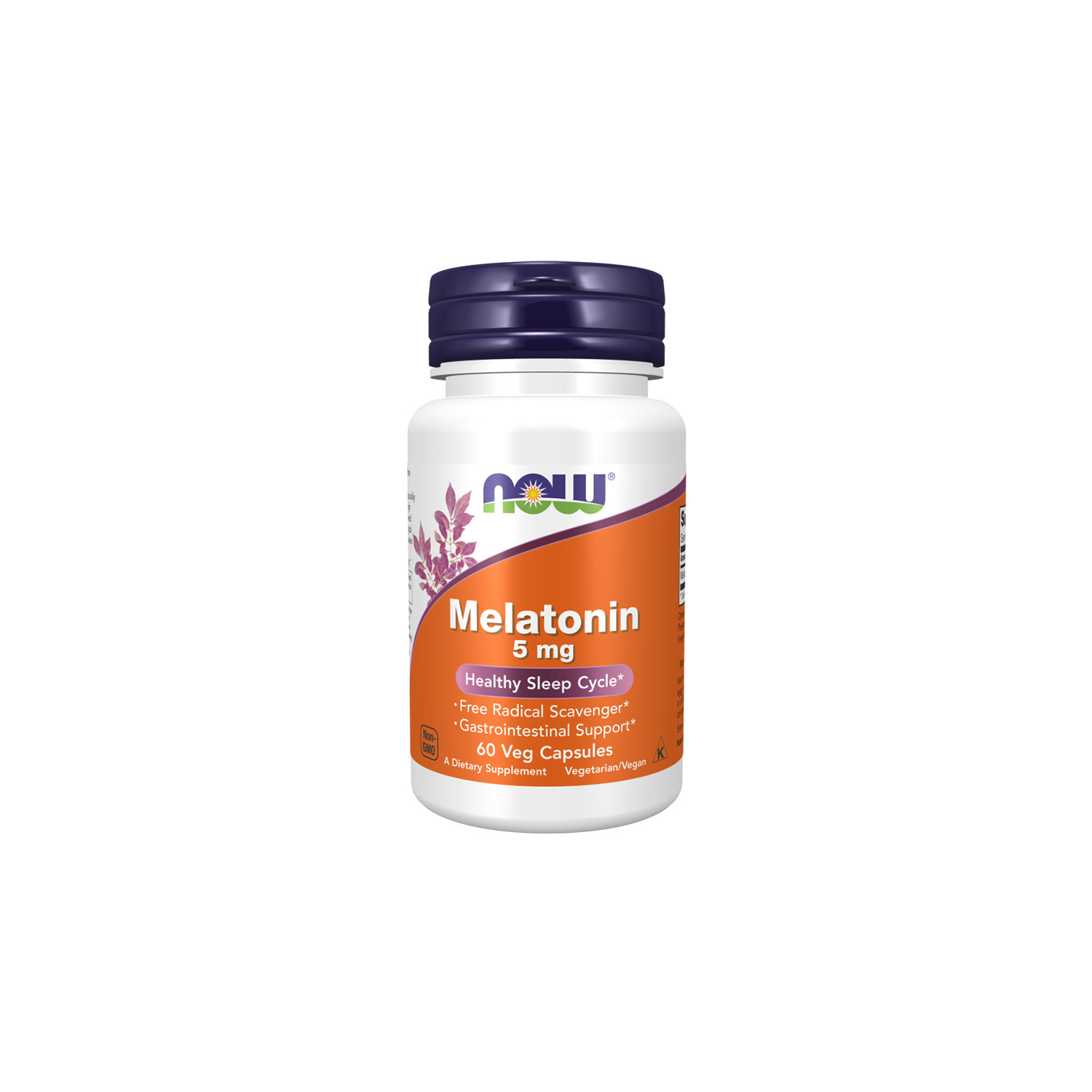 NOW Foods Melatonina 5mg 60 kaps. Vege