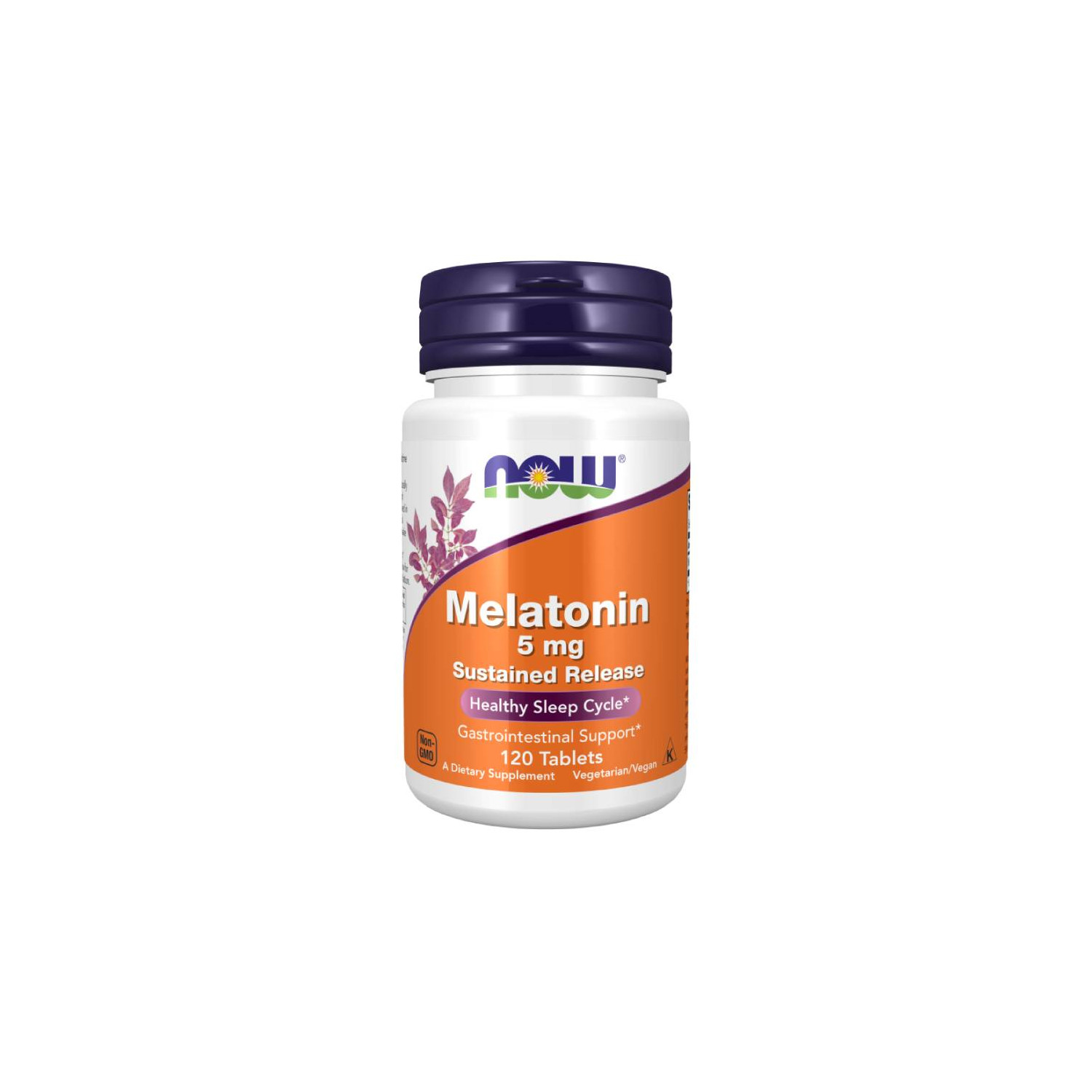 NOW Foods Melatonin 5mg Sustained Release 120 tabs.