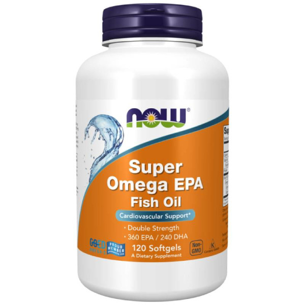 Super Omega EPA Fish Oil EPA 1200mg 360/240 120 caps. Softgels