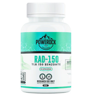 Powerock Pharma RAD-150 TLB 150 BENZOATE 10mg 80 caps. 800mg ★