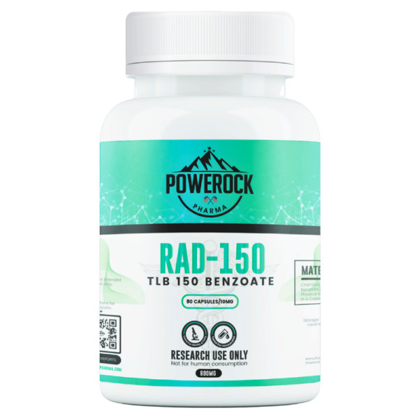 Powerock Pharma RAD-150 TLB 150 BENZOATE 10mg 80 kaps. 800mg ★