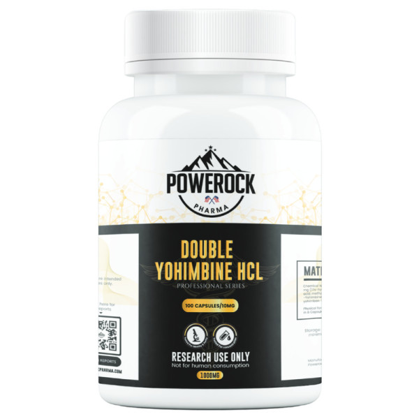 Powerock Pharma DOUBLE YOHIMBINE HCL 10mg 100 kaps. 1000mg ★