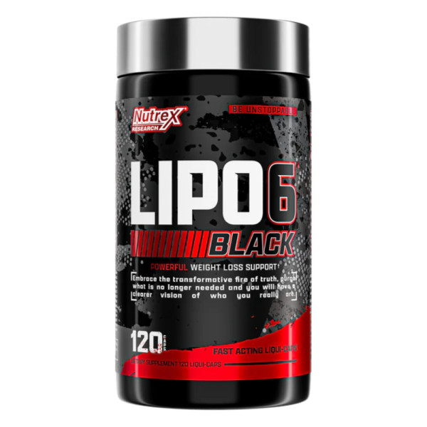 Nutrex LIPO6 BLACK Weight Loss Support 60 caps.