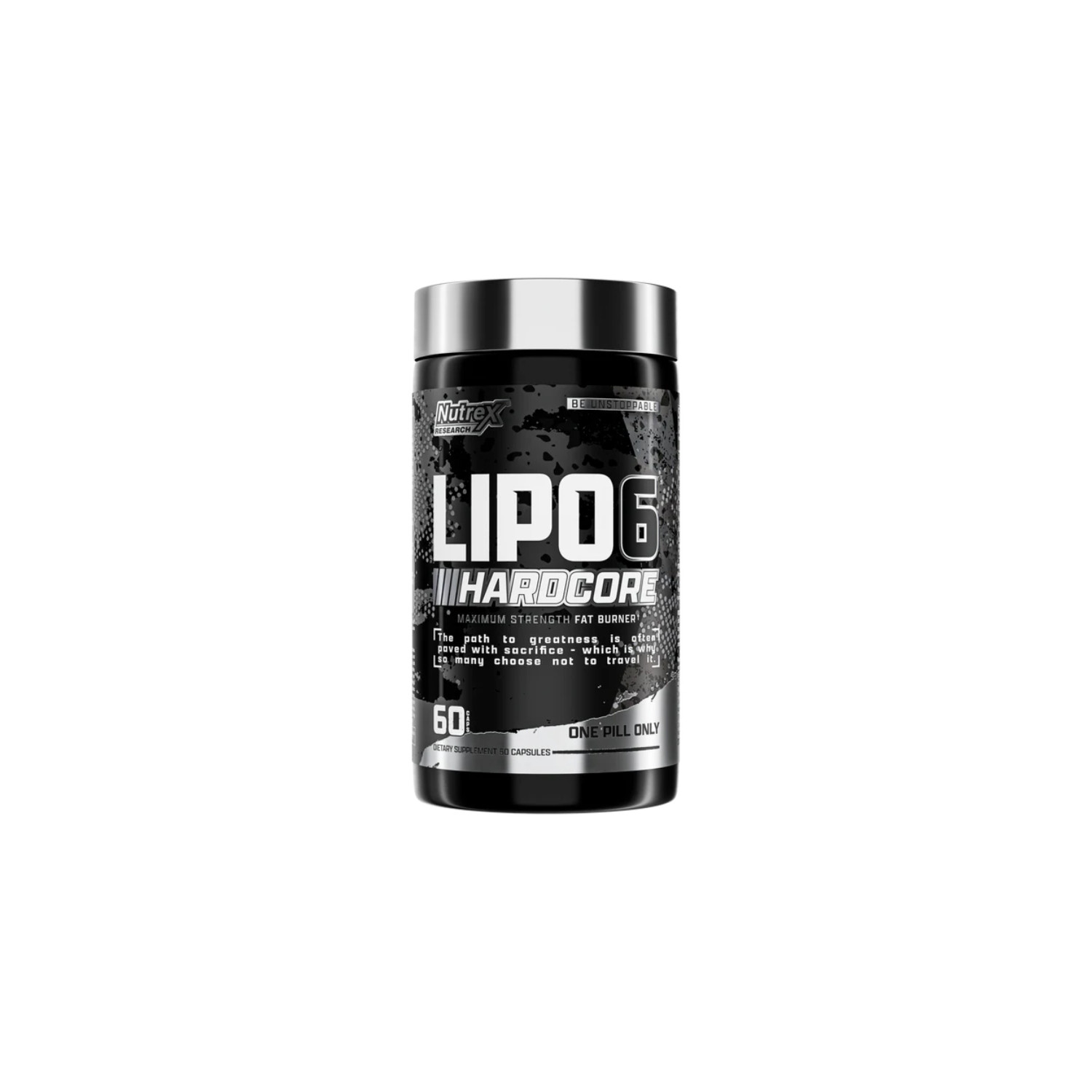 Nutrex Lipo-6 Hardcore - maximaler Power-Fettverbrenner, unterstützt Gewichtsabnahme und Energie, 60-Kapsel-Packung