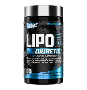 Nutrex Lipo 6 Diuretic 80 kapsułek – naturalny diuretyk, redukcja wody i opuchlizny, wspomaganie definicji sylwetki