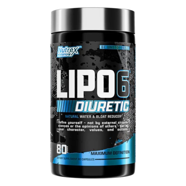 Nutrex Lipo 6 Diuretikum 80 Kapseln - natürliches Diuretikum, Wasser- und Schwellungsreduktion