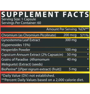 Product composition Nutrex LIPO6 Stim-Free (USA Version) 60 caps.