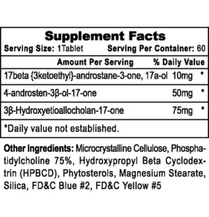 Product composition Hi-Tech Pharma Halotestin 60 tabs.