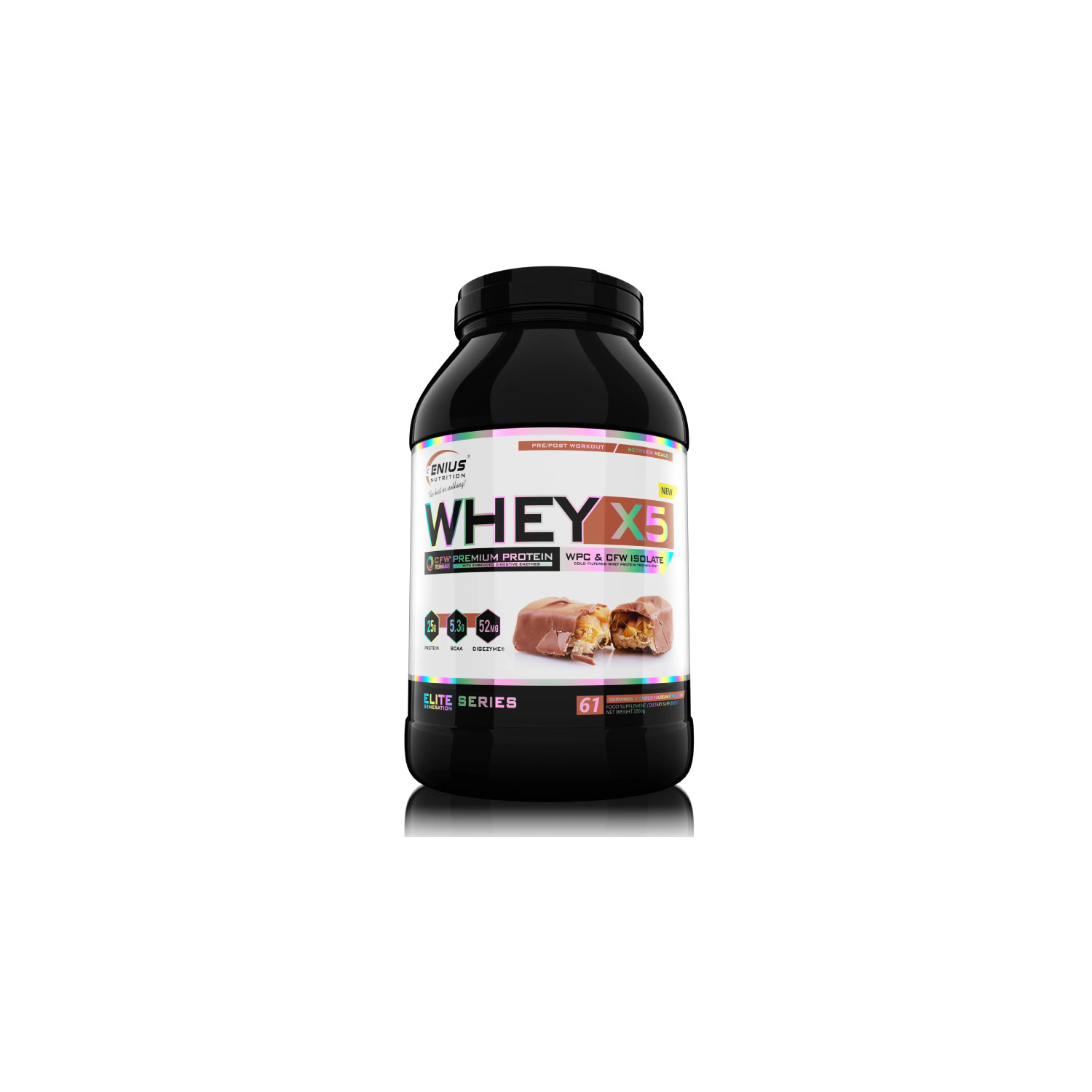 Genius Nutrition Whey-X5 wurde sorgfältig formuliert, um die Entwicklung und den Erhalt der Muskelmasse zu unterstützen.