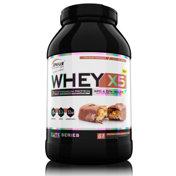 Genius Nutrition Whey-X5 wurde sorgfältig formuliert, um die Entwicklung und den Erhalt der Muskelmasse zu unterstützen.