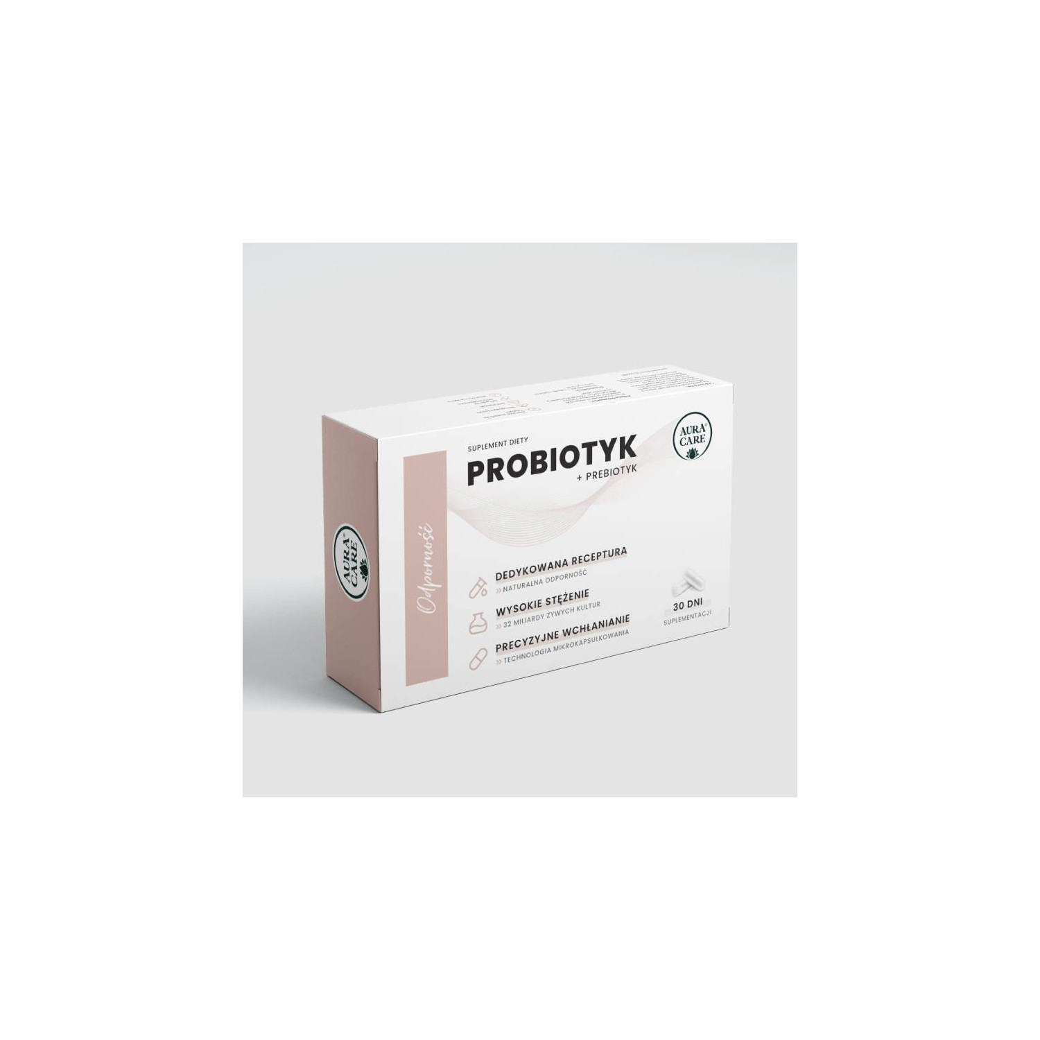 Aura Care Probiotic + Prebiotic Immunity 30 caps.