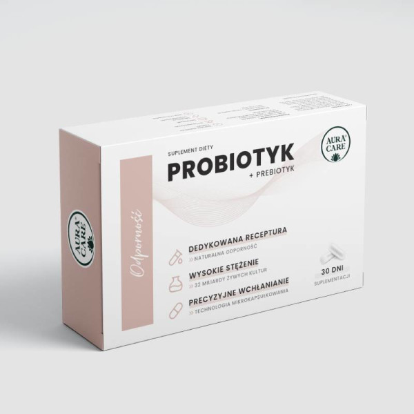 Aura Care Probiotic + Prebiotic Immunity 30 caps.