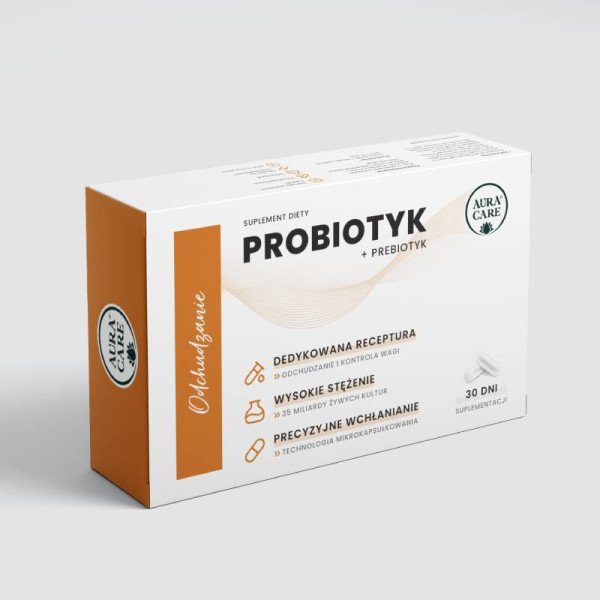 Aura Care Probiotyk + Prebiotyk Odchudzanie 30 kaps.