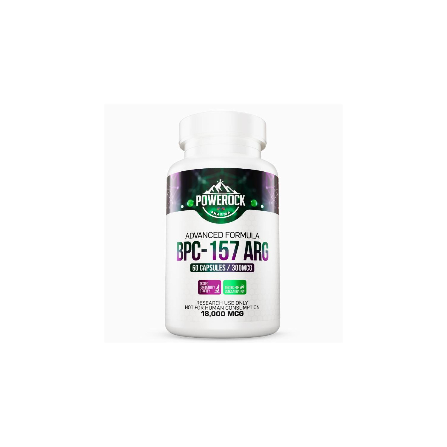 Powerock Pharma BPC-157 ARG 300mcg 60 kaps. 18 000mcg ★