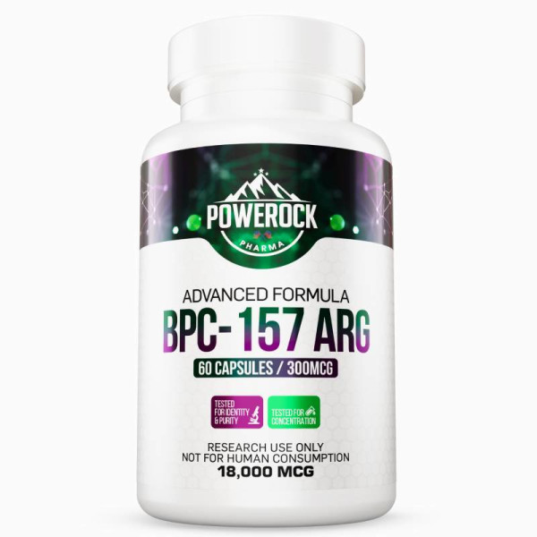 Powerock Pharma BPC-157 ARG 300mcg 60 caps. 18 000mcg ★