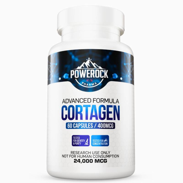 Powerock Pharma Cortagen 400mcg 60 caps. 24 000mcg ★