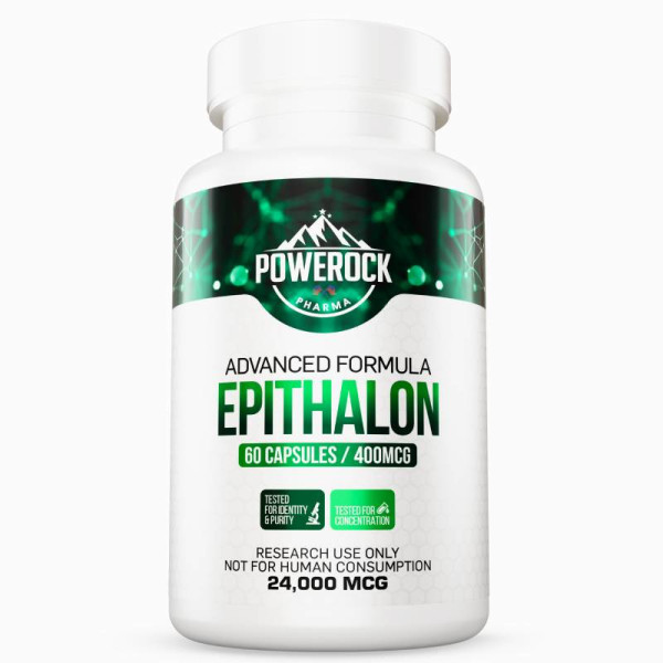 Powerock Pharma Epithalon 400mcg 60 caps. 24 000mcg ★