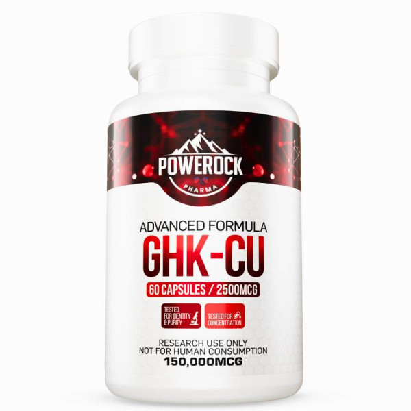 Powerock Pharma GHK-CU 2500mcg 60 caps. 150 000mcg ★