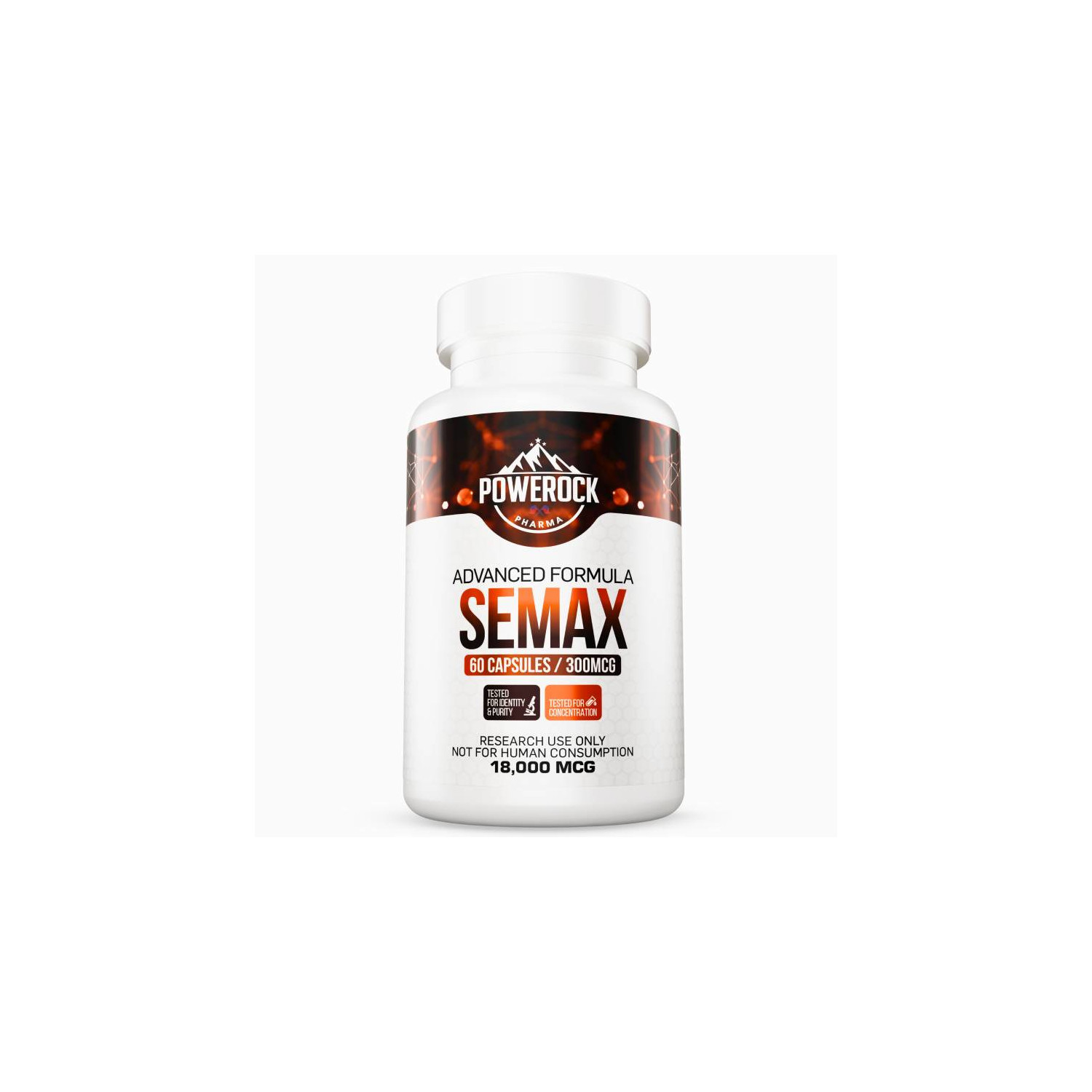 Powerock Pharma Semax 300mcg 60 kaps. 18 000mcg ★