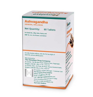 Product composition Himalaya Ashwagandha - Stress Reduction 60 caps.