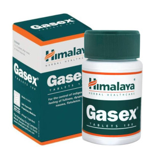 Himalaya Gasex Indigestion and Flatulence - 100 tabs.