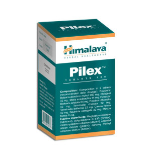 Product composition Himalaya Pilex - for the Venous System and Haemorrhoids 100 tabs.