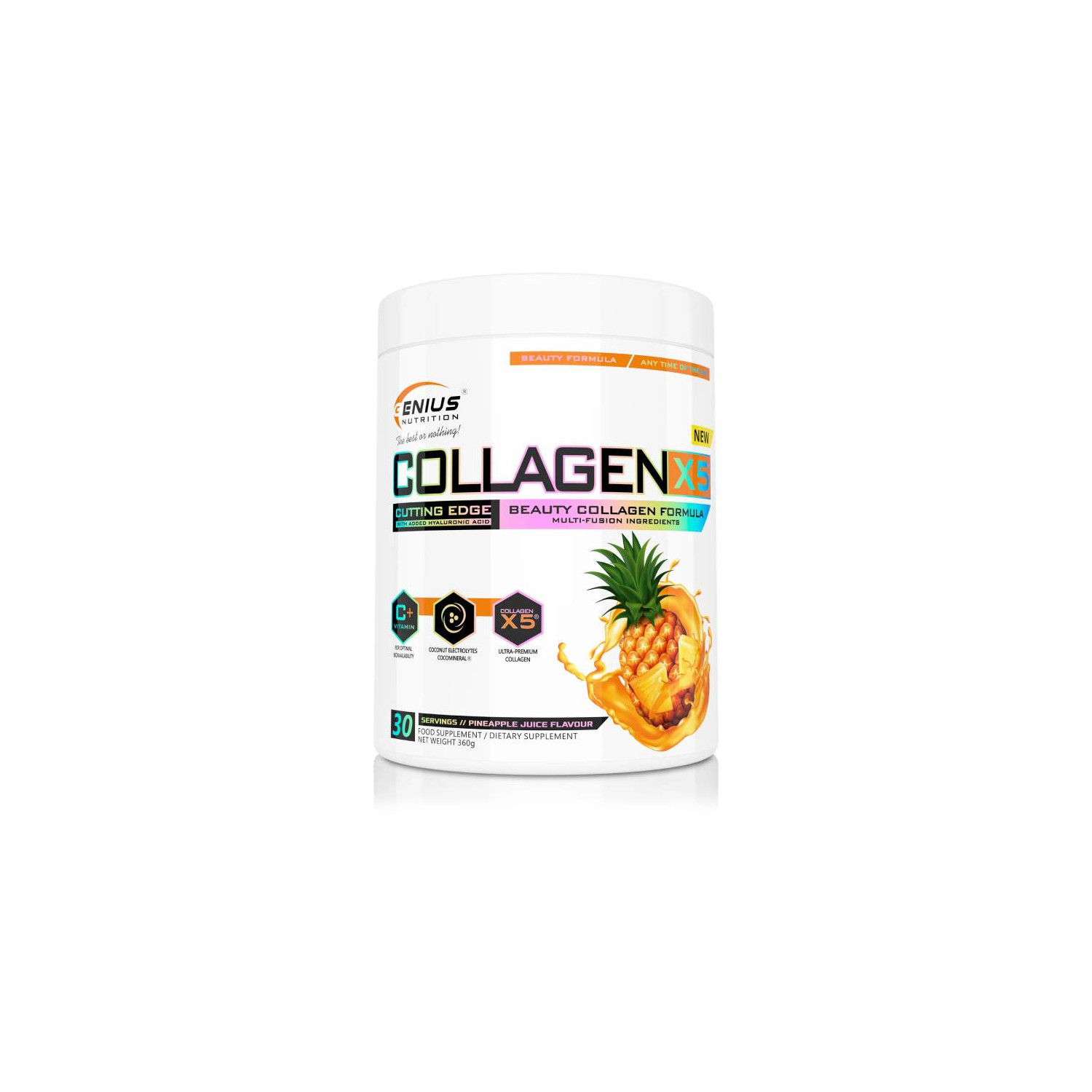 Genius Nutrition Collagen-X5 360g ananas