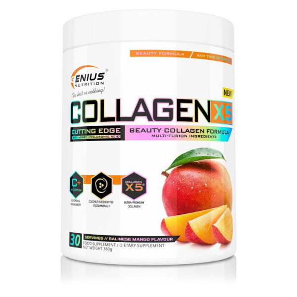 Genius Nutrition Collagen-X5 360g mango