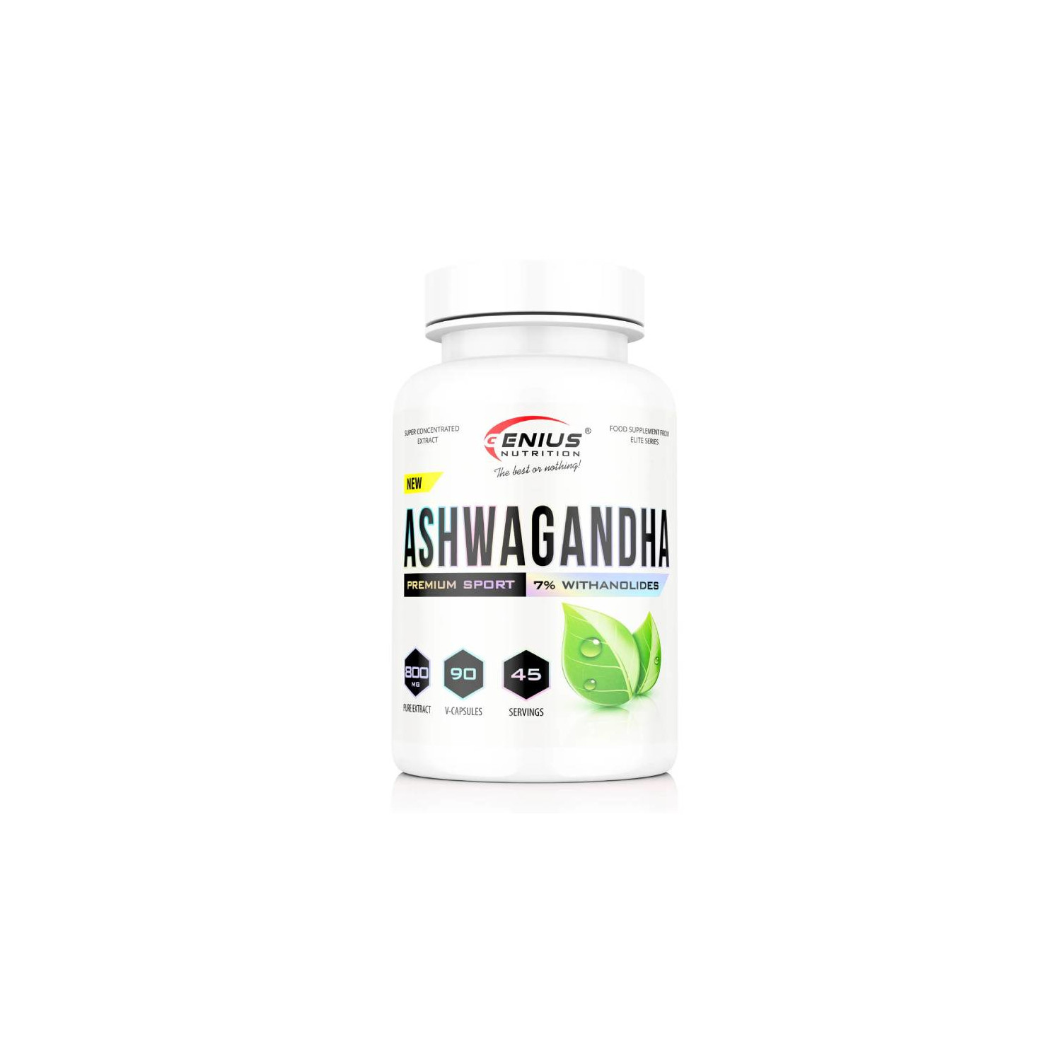 Genius Nutrition Ashwagandha 90 caps.