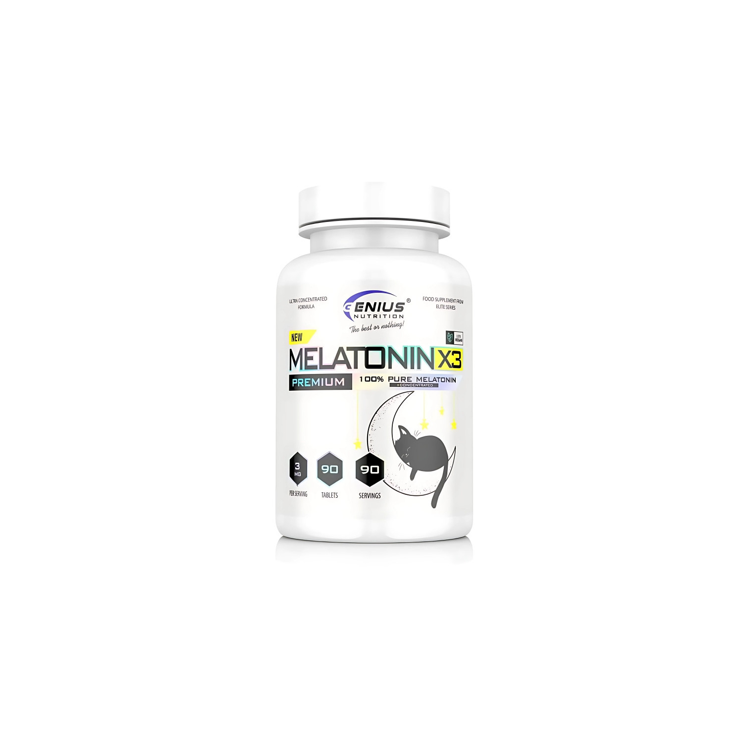 Genius Nutrition Melatonin-X3 90 tabl.