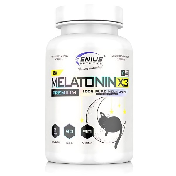 Genius Nutrition Melatonin-X3 90 tabl.