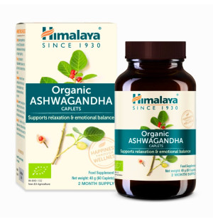 Himalaya Organic Ashwagandha - Stress Reduction 60 caps.