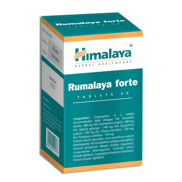 Product composition Himalaya Rumalaya Forte - for Healthy Joints 60 tabs.