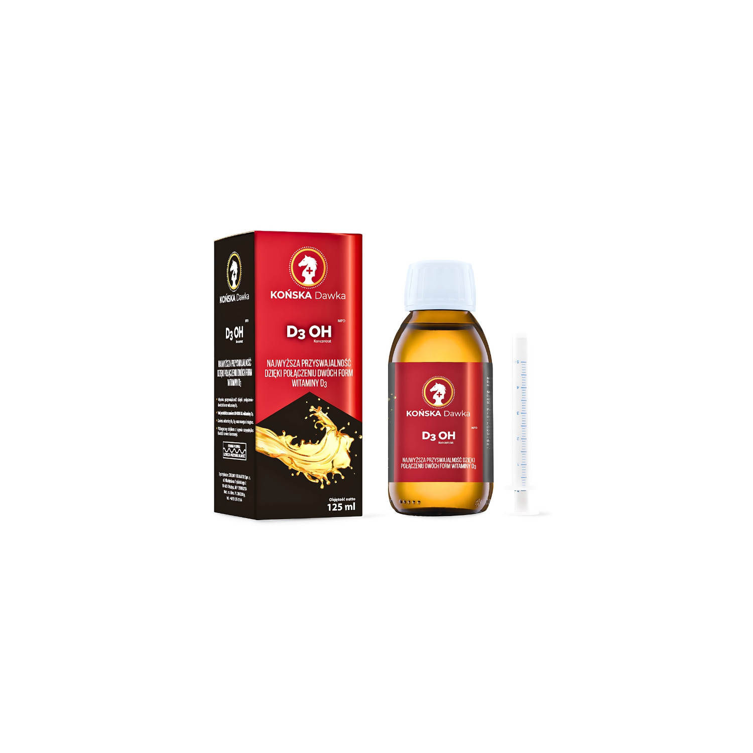 Końska Dawka Vitamin D3 OH 125ml